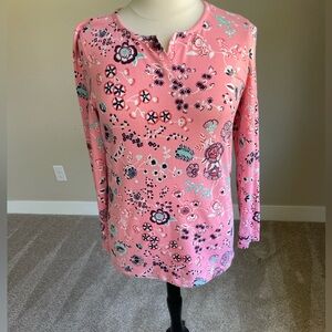 Talbots Cotton Candy Pink Long Sleeve Tee